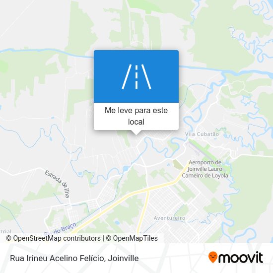 Rua Irineu Acelino Felício mapa