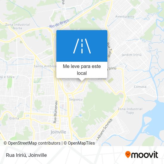 Rua Iririú mapa