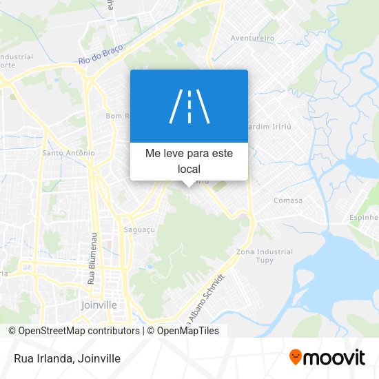 Rua Irlanda mapa