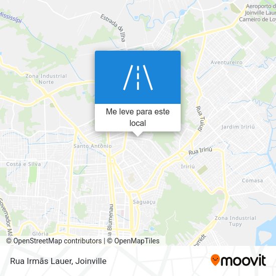 Rua Irmãs Lauer mapa