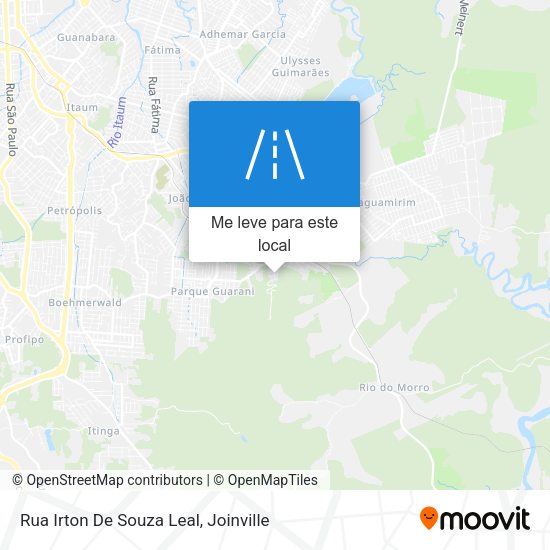 Rua Irton De Souza Leal mapa