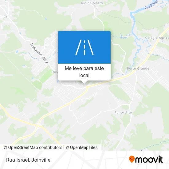 Rua Israel mapa