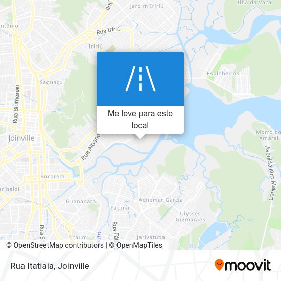 Rua Itatiaia mapa