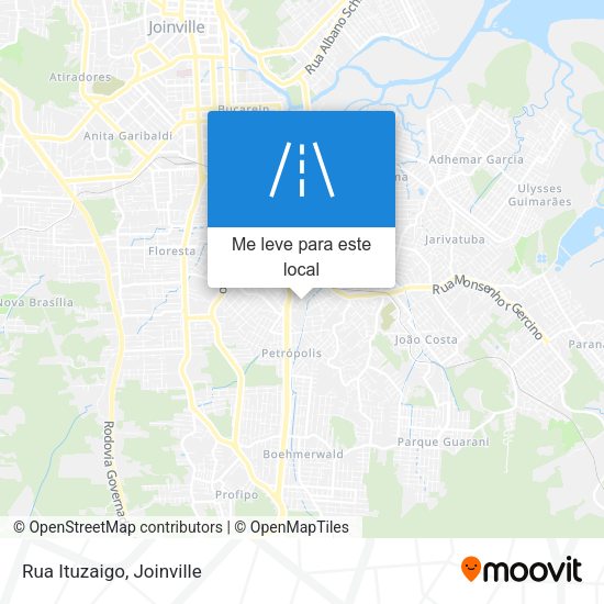 Rua Ituzaigo mapa