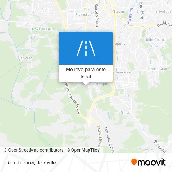 Rua Jacareí mapa