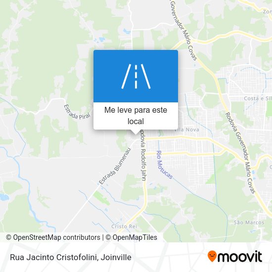 Rua Jacinto Cristofolini mapa