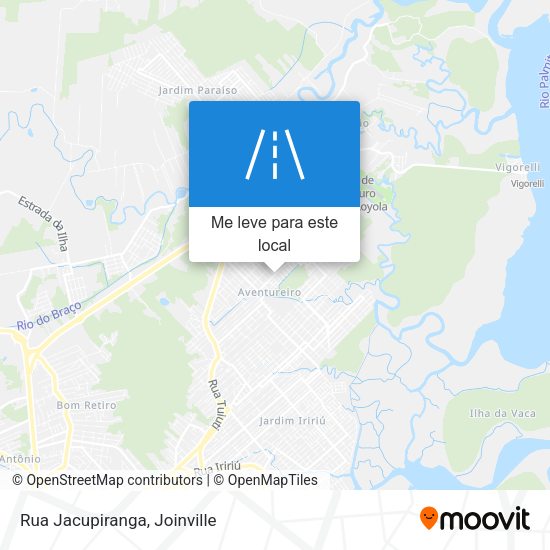 Rua Jacupiranga mapa