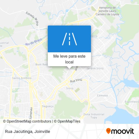 Rua Jacutinga mapa