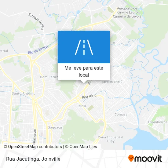 Rua Jacutinga mapa