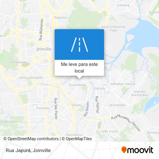 Rua Japurá mapa