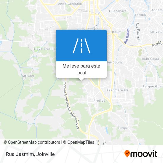 Rua Jasmim mapa