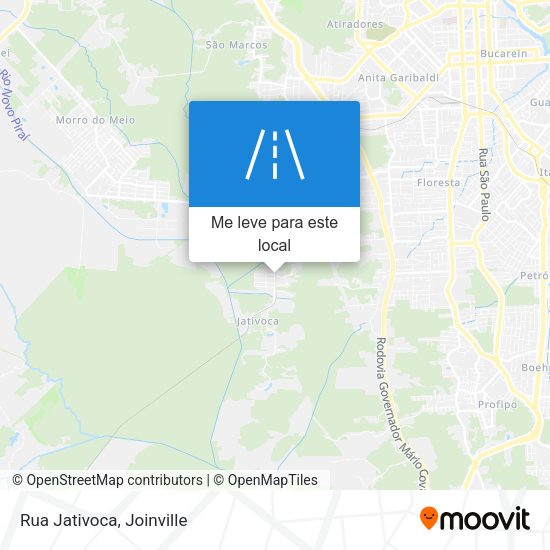 Rua Jativoca mapa