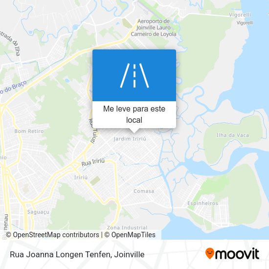 Rua Joanna Longen Tenfen mapa