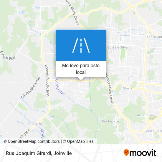 Rua Joaquim Girardi mapa