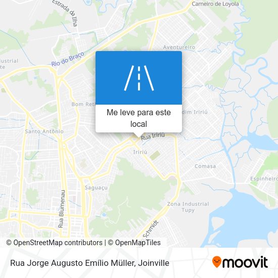 Rua Jorge Augusto Emílio Müller mapa