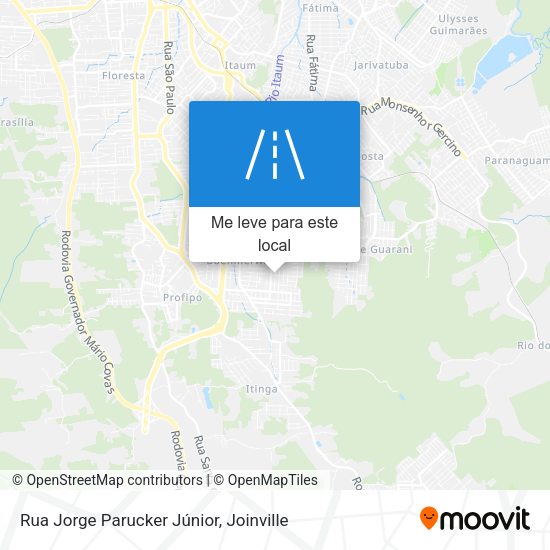 Rua Jorge Parucker Júnior mapa
