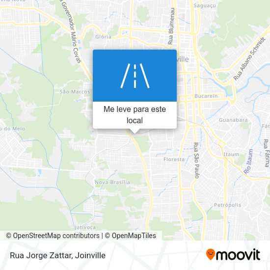 Rua Jorge Zattar mapa