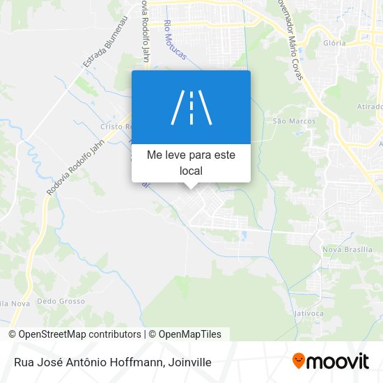 Rua José Antônio Hoffmann mapa