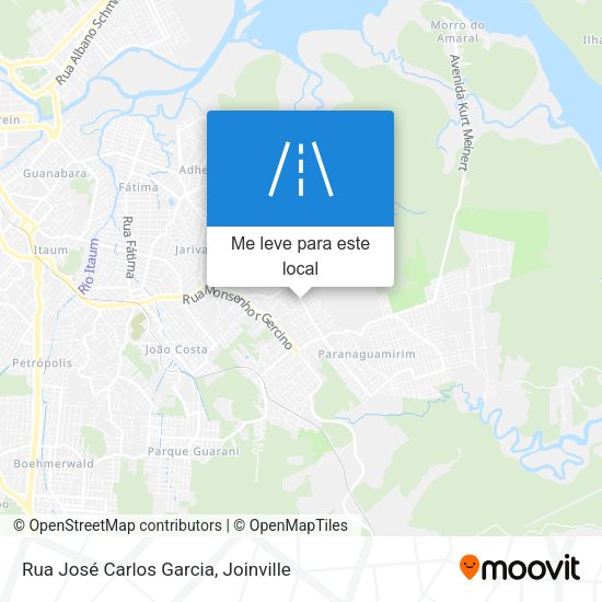 Rua José Carlos Garcia mapa