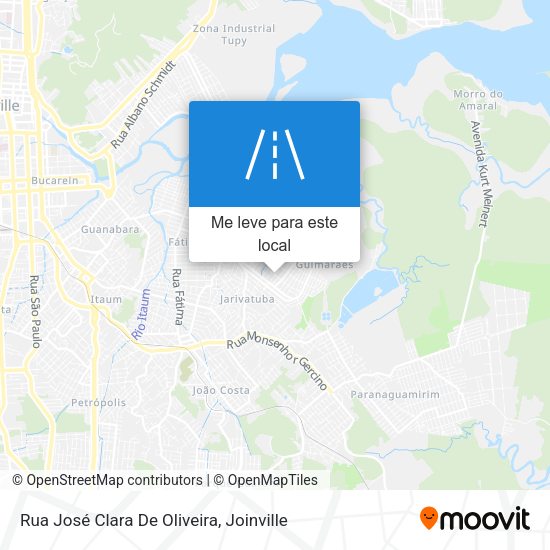 Rua José Clara De Oliveira mapa