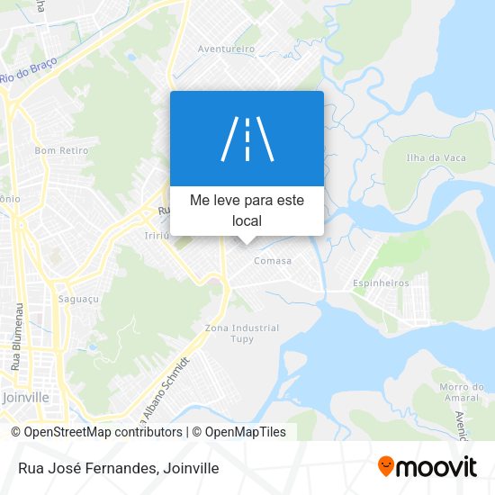 Rua José Fernandes mapa