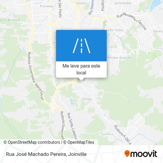 Rua José Machado Pereira mapa