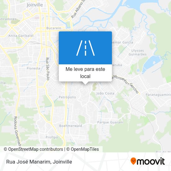 Rua José Manarim mapa