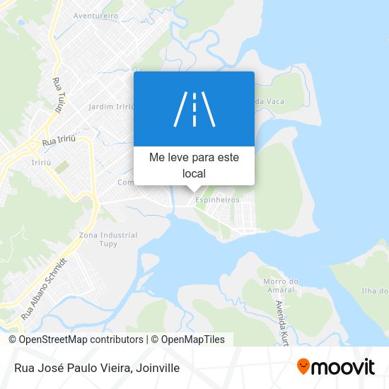 Rua José Paulo Vieira mapa