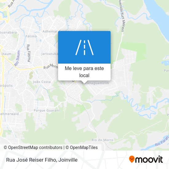 Rua José Reiser Filho mapa