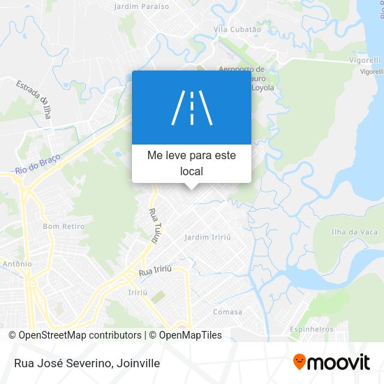 Rua José Severino mapa
