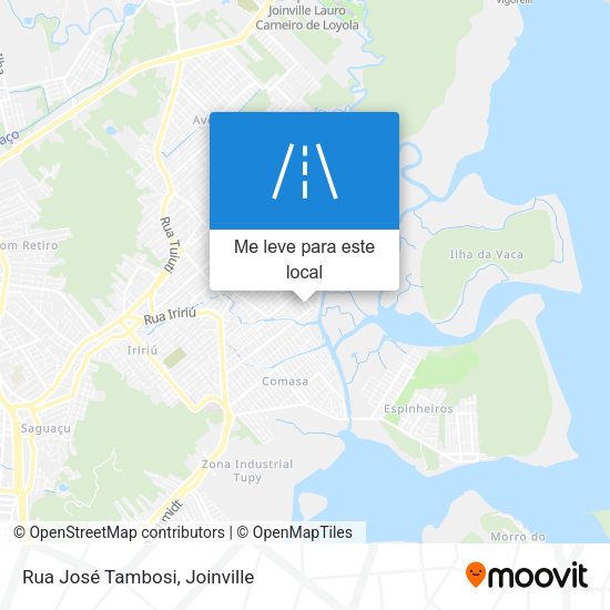 Rua José Tambosi mapa