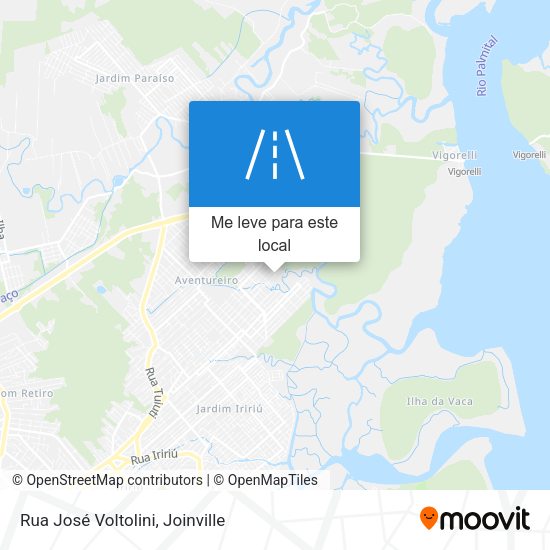 Rua José Voltolini mapa