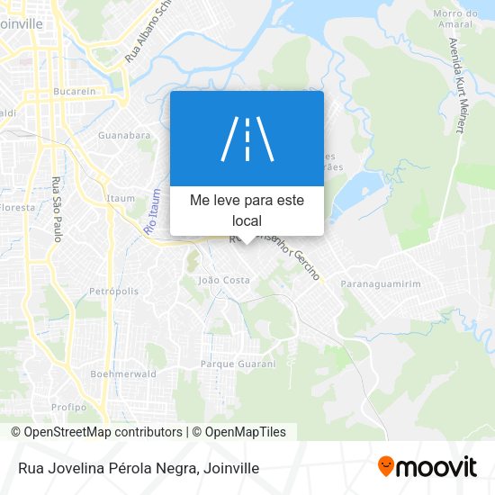 Rua Jovelina Pérola Negra mapa