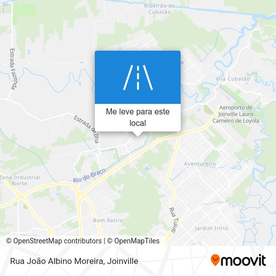 Rua João Albino Moreira mapa