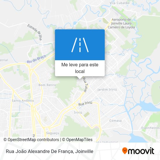 Rua João Alexandre De França mapa