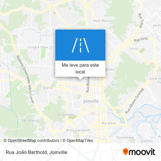 Rua João Barthold mapa