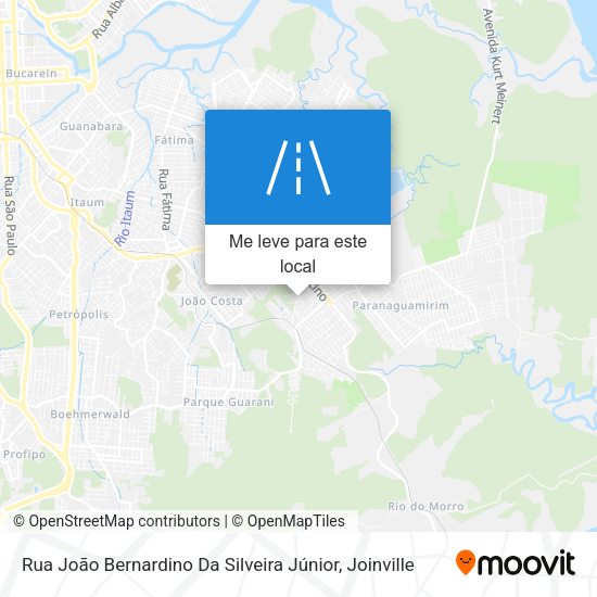 Rua João Bernardino Da Silveira Júnior mapa