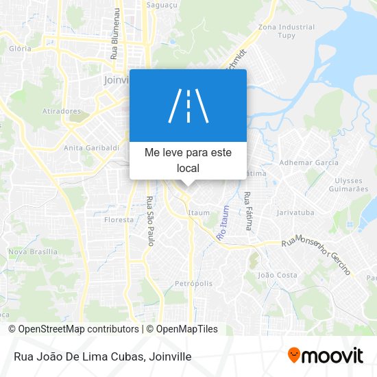 Rua João De Lima Cubas mapa
