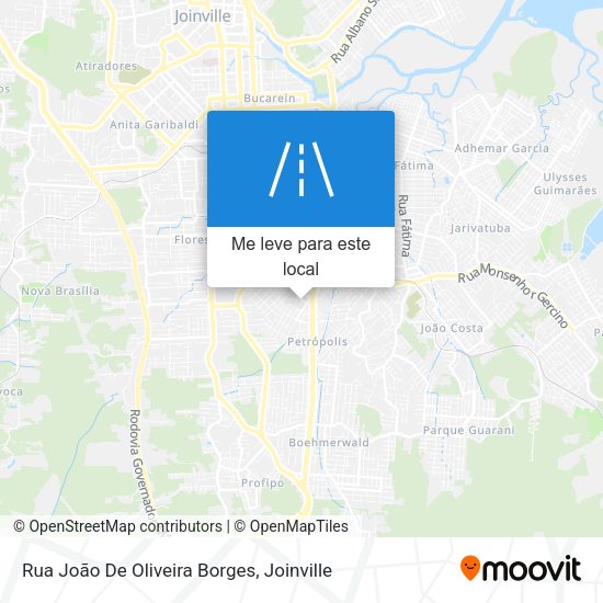 Rua João De Oliveira Borges mapa