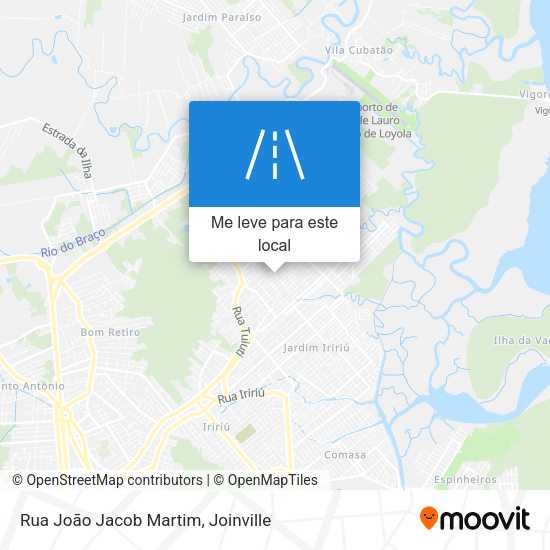 Rua João Jacob Martim mapa