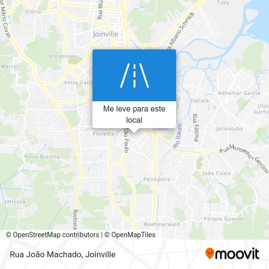 Rua João Machado mapa