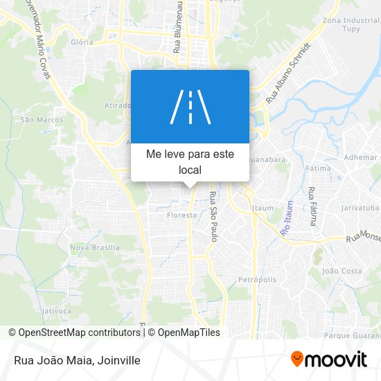 Rua João Maia mapa