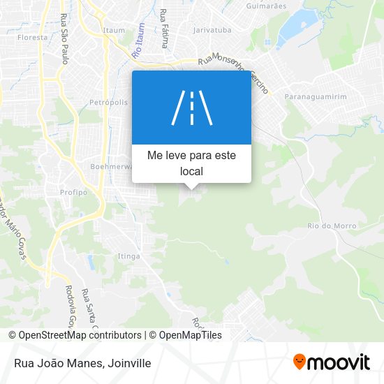 Rua João Manes mapa