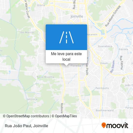 Rua João Paul mapa