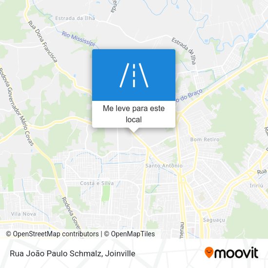 Rua João Paulo Schmalz mapa
