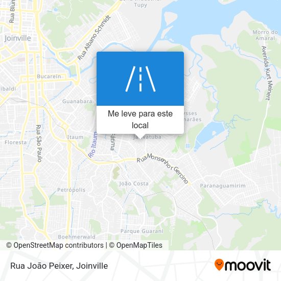 Rua João Peixer mapa