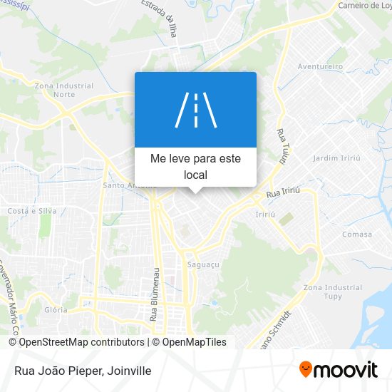 Rua João Pieper mapa