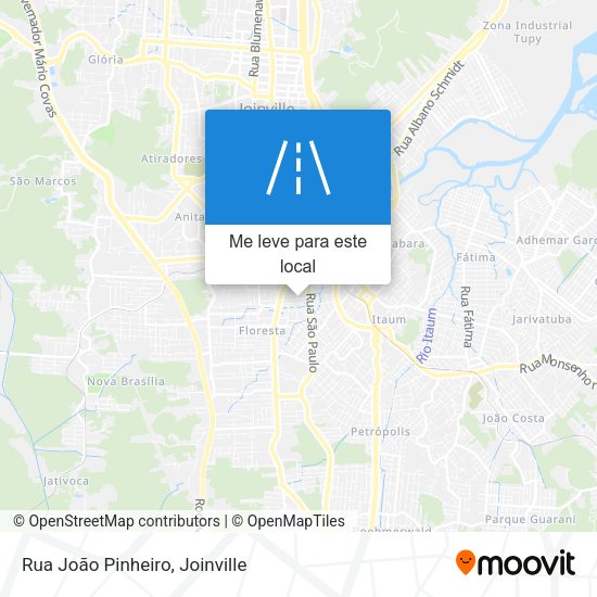 Rua João Pinheiro mapa