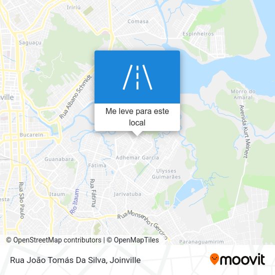Rua João Tomás Da Silva mapa