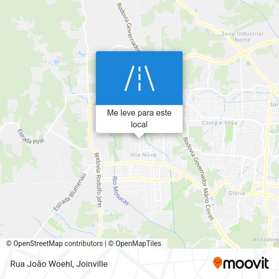 Rua João Woehl mapa